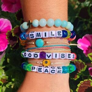 Mystery Bracelet Colorful Beaded Neon Kandi Festival Rave Concert Bracelets